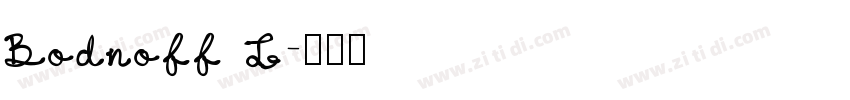Bodnoff T字体转换